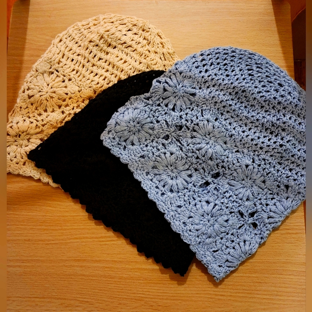 Boho Floral Knit Beanies $ 3/15!